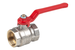 Н114P,(Н714Р) Кран шаровый никелированный ручка 1 1/4 вн-вн