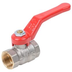 Н114P,Кран шаровый никелированный ручка 1 1/4 вн-вн