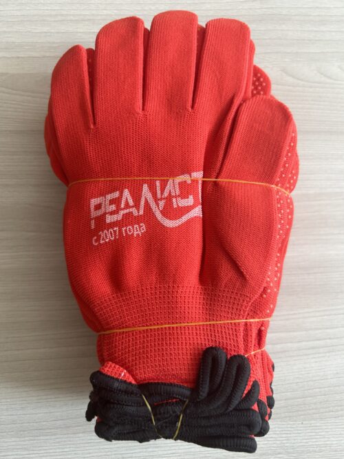 Перчатки нейлоновык с точками, размер 8 (уп 12 шт) Перчатки нейлоновык с точками, размер 8 (уп 12 шт)