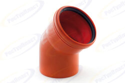 Отвод наружной канализации 200/45°, 15610 (уп 7/1)