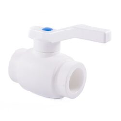 Кран шаровой полный проход PPR 63,  белый, РТП,10581,(уп 4/1)