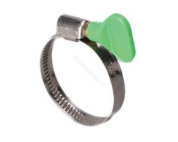 Хомут 16-25(27)/9 W2 червячный нерж сталь  W2 с ключем бабочка (уп 100 шт)