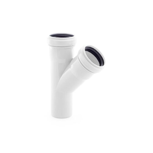 Тройник ELITE МК МПП 50/50х45, белый, РТП 24555 (20/1)