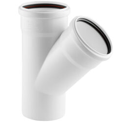 Тройник ELITE МК МПП 110/110х45,белый, РТП