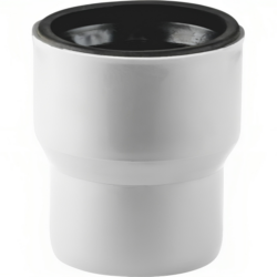 Переход ELITE с чугуна на пластик с манжетой МК МПП 124/110, белый, РТП 30784 (16/1)