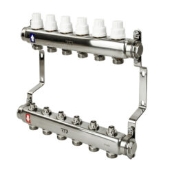 Коллекторная группа без расходомеров с кронштейном 1"х3/4"х6 вых 39460 (8/1) RTP