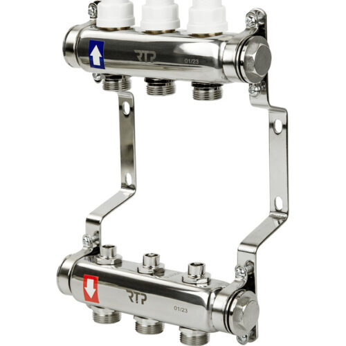 Коллекторная группа без расходомеров с кронштейном 1"х3/4"х3 вых 39439 (12/1) RTP Коллекторная группа без расходомеров с кронштейном 1"х3/4"х3 вых 39439 (12/1) RTP
