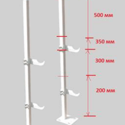 Кронштейн напольный д/алюм/бимет универсальный RAL9016 Вид 1