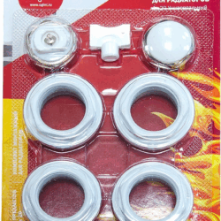 Комплект монтаж. рад-ый 1/2" 7 предм. алюм/бимет A011-15(без кроншт) 017-2994 (уп 80)