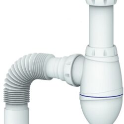 М220 Сифон для тюльпана, умывальника прикручивающийся выпуск 1 1/4"(Ø 32) винт 6х85 нерж (уп 50 шт)