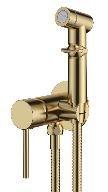 Смеситель скрытого монтажа с гиг. душем Gold, арт. SMHGold