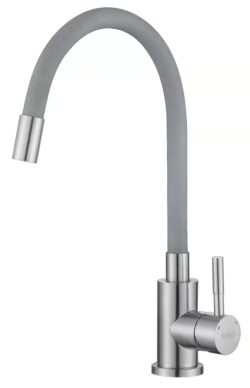 См-ль д/кухни, "Snake" гибкий излив серый, нерж., арт. K44 G