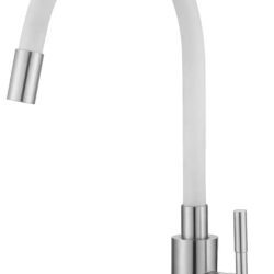См-ль д/кухни, "Snake" гибкий излив белый, нерж., арт. K44 W