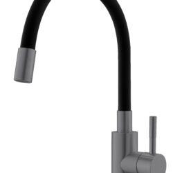 См-ль д/кухни, "Snake" гибкий излив черный, графит арт. K44Grafit