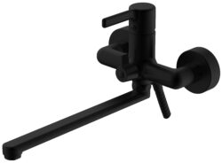 Смеситель "Column Black" д/ван., с изл. 322 мм, с акс., арт. CLM31B
