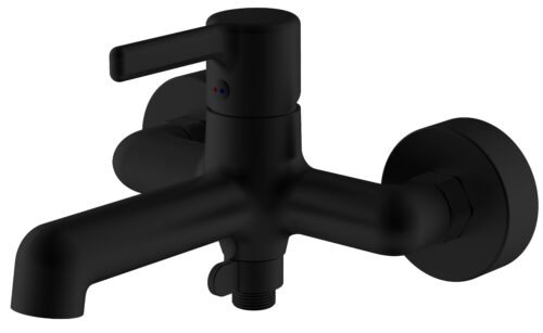 Смеситель "Column Black" д/ван, кор/изл, без акс, арт. CLM54B