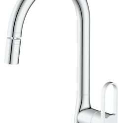 Смеситель "Harbor" д/кухни с аэратором на шарнире, R-излив, арт. HR519AR