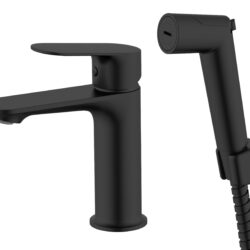 Смеситель "Shore Black"с гигиен. душем, с акс., арт. SHR27HB