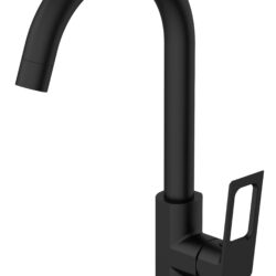 Смеситель "Surf Black" д/кухни, R-излив, арт. SF519B