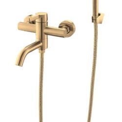 Смеситель "Vessel" д/ван, кор/изл, с акс, арт. VSL54G,золотой