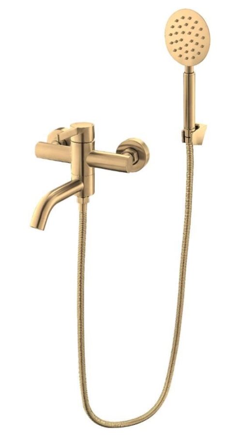 Смеситель "Vessel" д/ван, кор/изл, с акс, арт. VSL54G,золотой Смеситель "Vessel" д/ван, кор/изл, с акс, арт. VSL54G,золотой