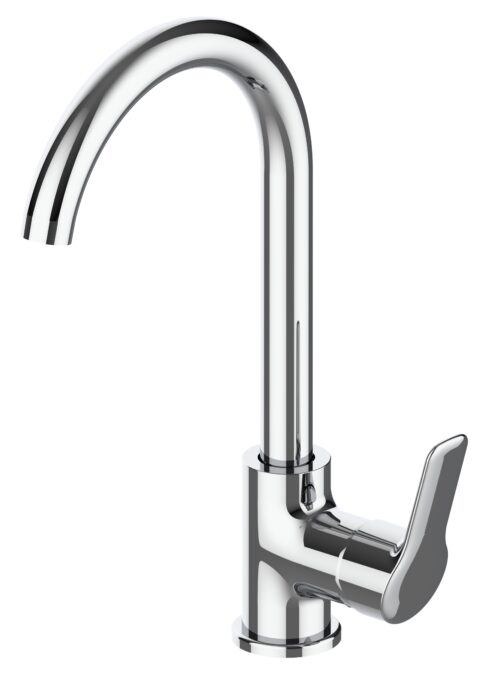 Смеситель "Wave" д/кухни, R-излив, арт. WA519 Смеситель "Wave" д/кухни, R-излив, арт. WA519