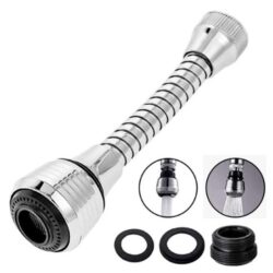 Насадка Колокол,2реж.,нерж.сталь,на шланге 145мм,с переходником,VODA