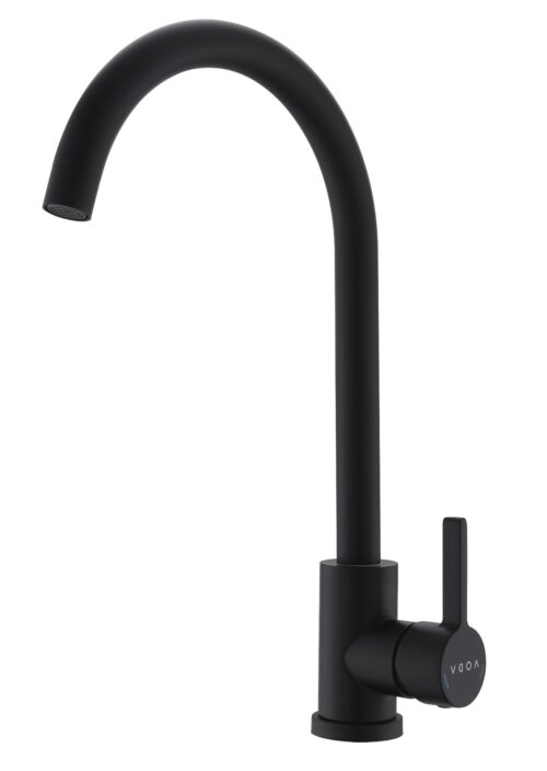 Смеситель для кухни,  высокий излив, нерж., арт. K 55B