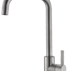 Смеситель для кухни,  высокий излив, нерж., арт. K57