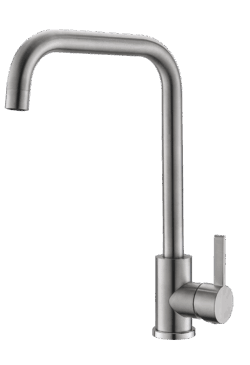 Смеситель для кухни,  высокий излив, нерж., арт. K57