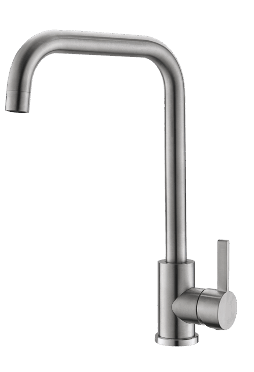 Смеситель для кухни,  высокий излив, нерж., арт. K57