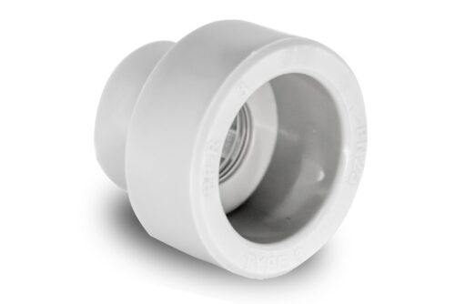 Муфта переходная PPR внутреннее/внутреннее 63х40, PN25 белый, РТП, 28121 (уп80/10)