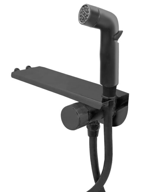 Смеситель "Bangkok Black" скрытого монтажа с гиг. душем, арт. SMHBGB