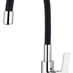 См-ль "Coral" д/кухни с R-изливом, черный, арт. CL 519 B