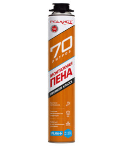 Пена монтажная REALIST PRO Orange 70л зимняя