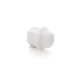 Заглушка пробка PPR  3/4, нар резьба PN25 белый, РТП 10556 (300/50)