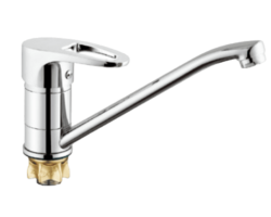 PDF4-A180, см-ль для кух. мойки с пов.плоским изливом 250мм, ø40, гайка (корона)