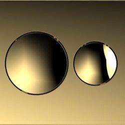 CN731-5 Кнопка для инсталляции круглая золото