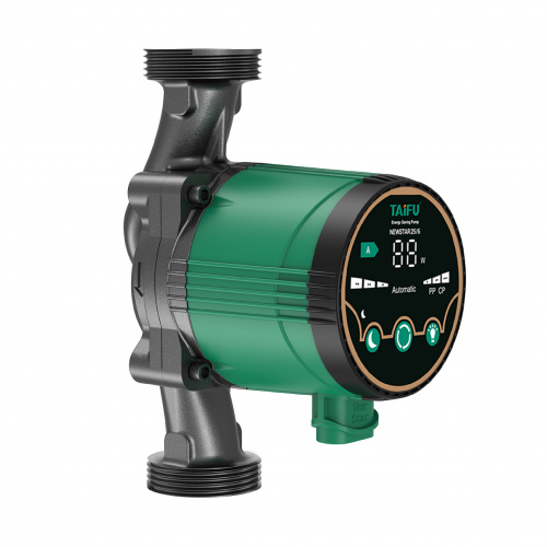Циркуляционный насос TAIFU NEWSTAR32/6(частот.,автонастр., 5-45Вт, 6м,55л/мин, 180мм, гайки и каб.