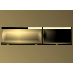 CN732-5 Кнопка для инсталляции прямоугольная золото