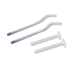 Кронштейн настенный штыревой плоский сталь с дюбелем для радиаторов 7*300 мм (уп 50)