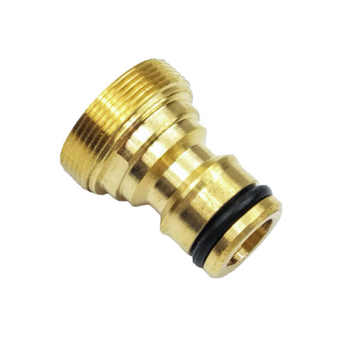 Соединение - штуцер для шланга быстросъёмное латунь НАРУЖНАЯ резьба 1/2"желтый,BOUTTE 48770 (70/1)