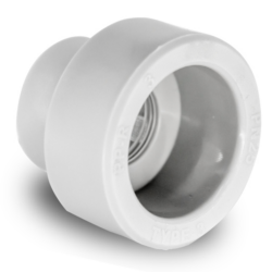 Муфта переходная PPR внутреннее/внутреннее 75х40, PN25 белый, РТП, 28124 (уп60/10)
