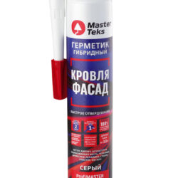 MasterTeks PM герметик гибридный кровля и фасад 290 мл серый