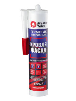 MasterTeks PM герметик гибридный кровля и фасад 290 мл серый