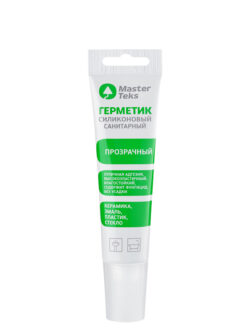 MasterTeks PM герметик силиконовый санитарный 80 мл прозрачный
