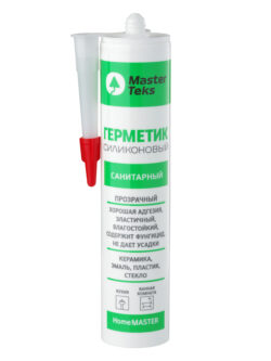 MasterTeks HM герметик силиконовый санитарный 260 мл прозрачный