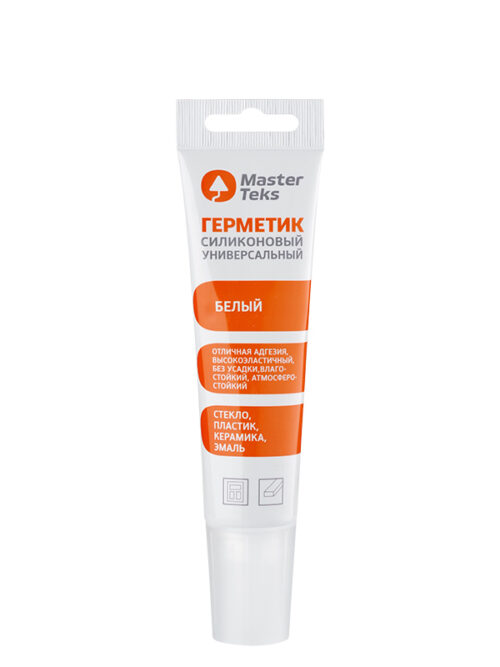 MasterTeks PM герметик силиконовый универсальный 80 мл белый
