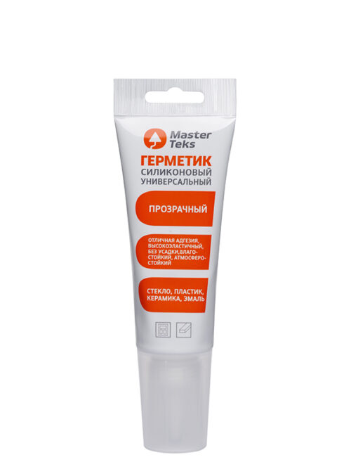 MasterTeks PM герметик силиконовый универсальный 40 мл прозрачный