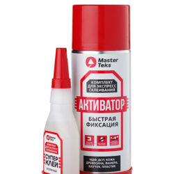 MasterTeks супер-клей комплект для экспресс склеивания 400 мл+100 мл прозрачный